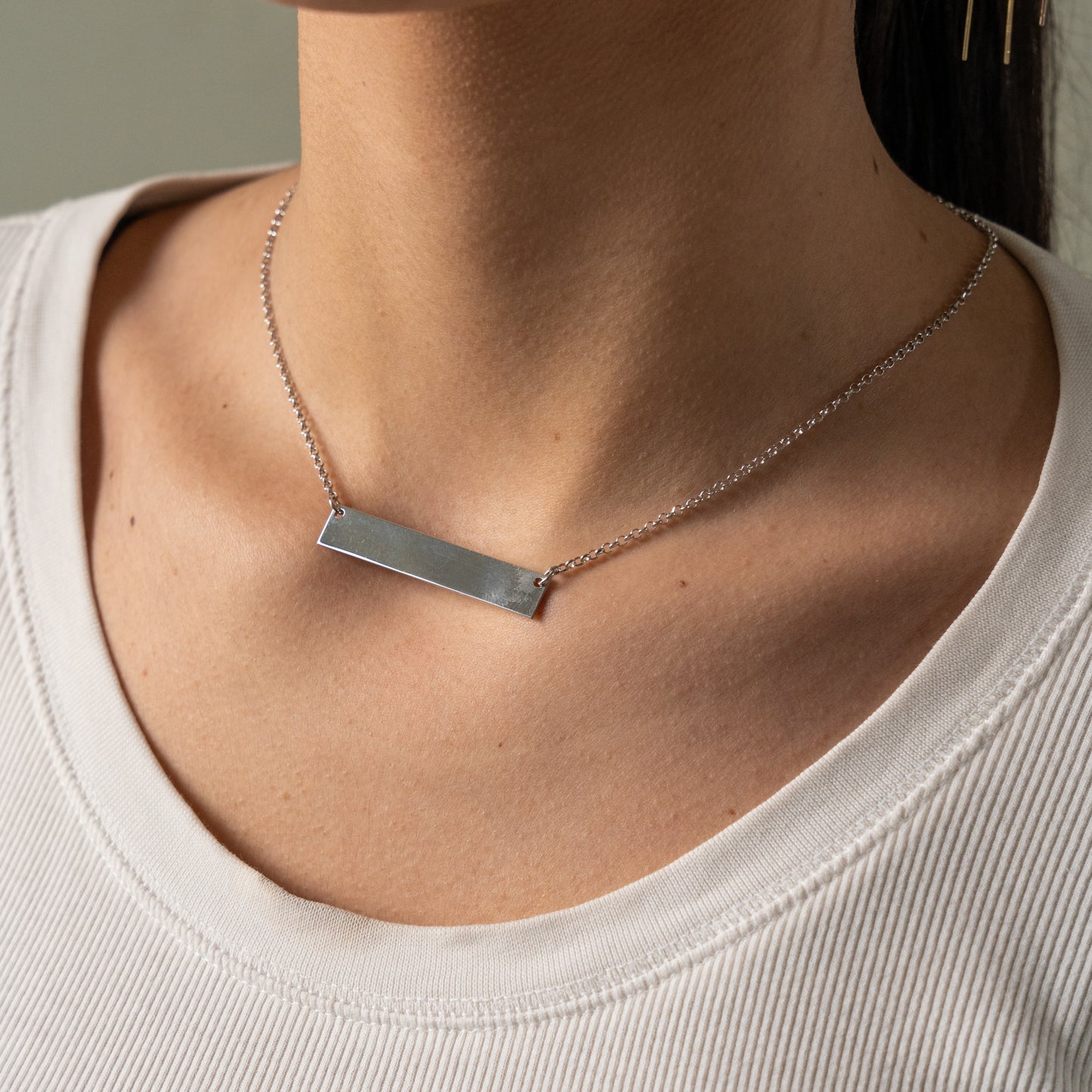Collana targhetta