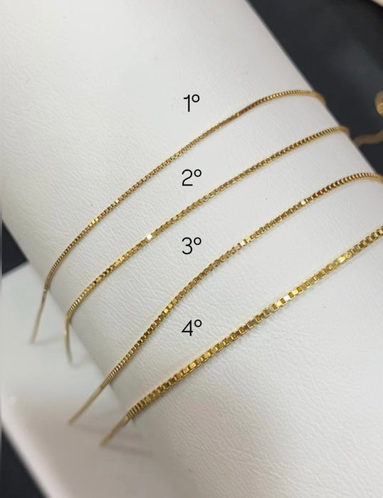 Bracciale saldato al polso in oro 18kt