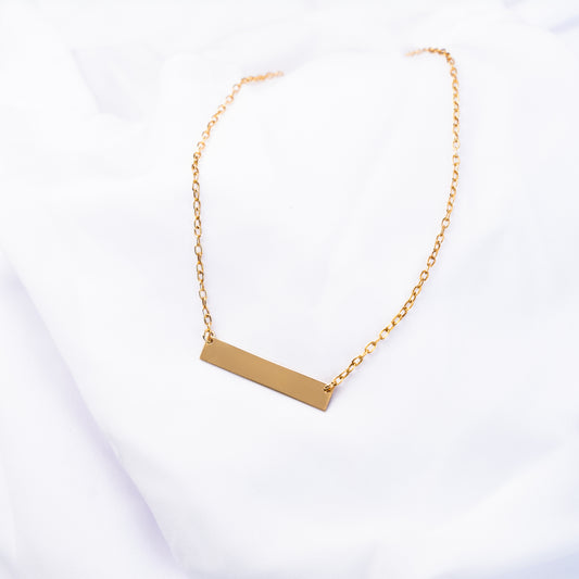 Collana targhetta