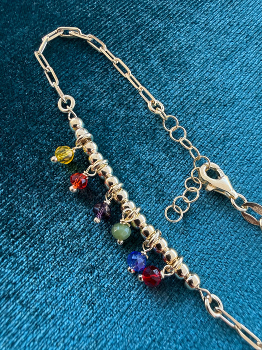 Bracciale pietre colorate