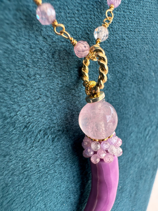 Collana Corno ceramica