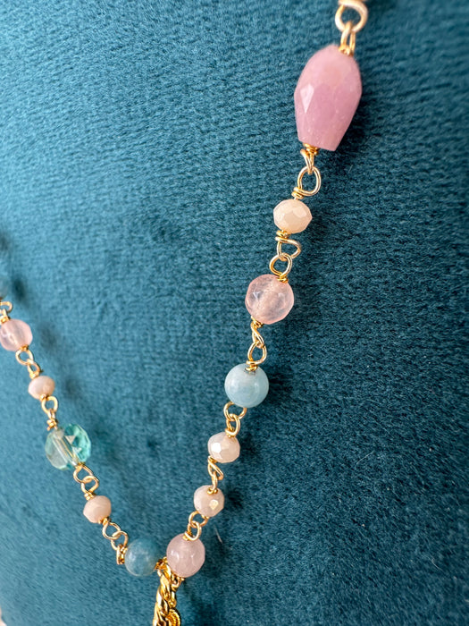 Collana corno ceramica