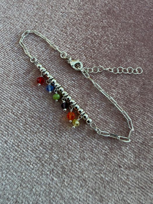 Bracciale pietre colorate