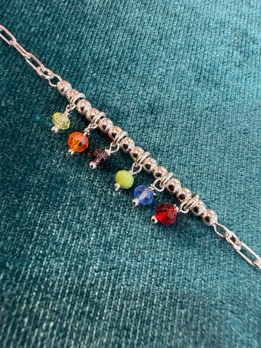 Bracciale pietre colorate