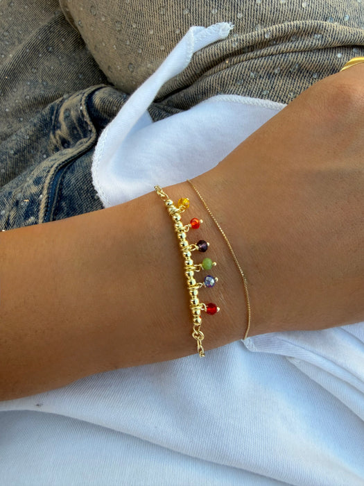 Bracciale pietre colorate